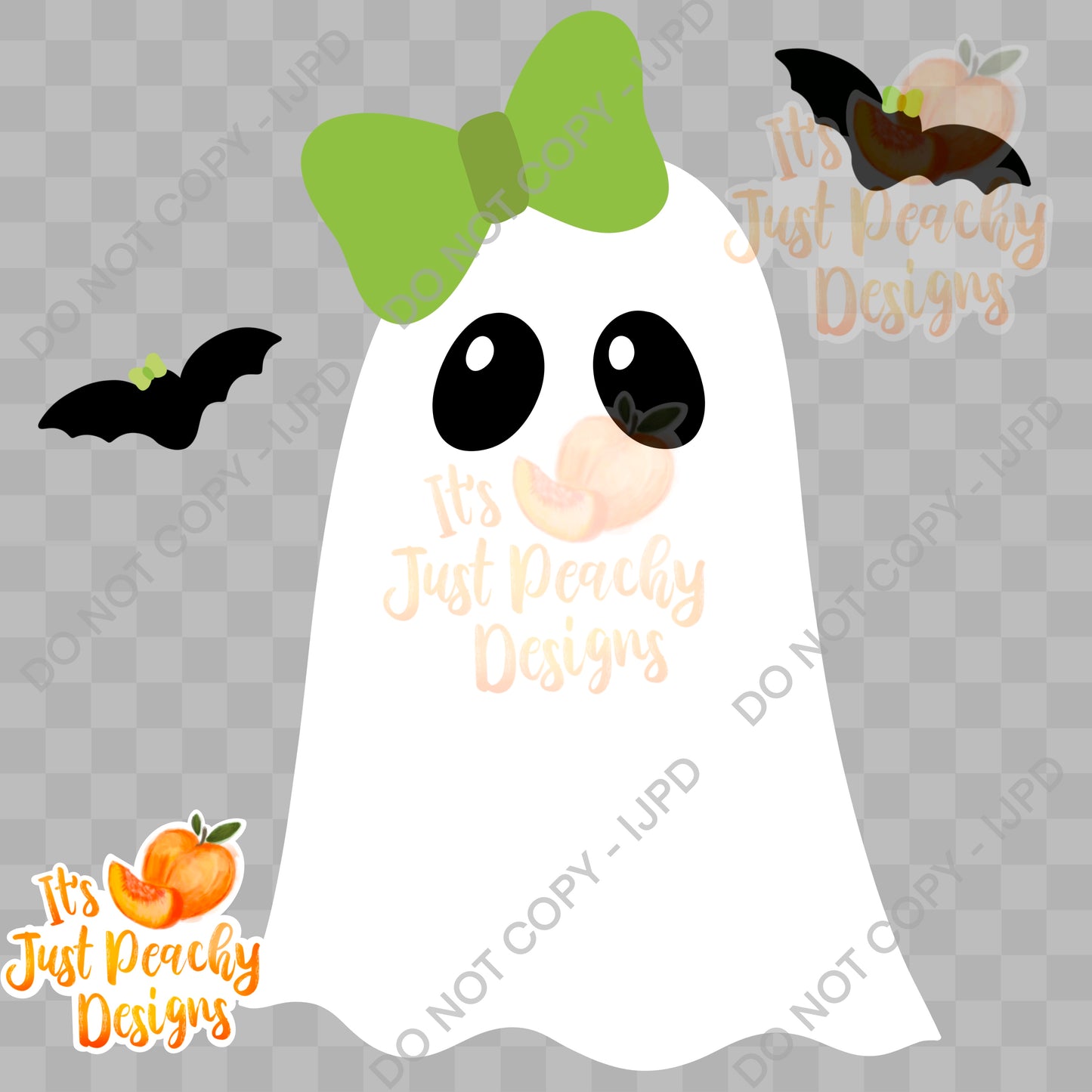 PNG Cute but Spooky Ghosts - Multiple Colors