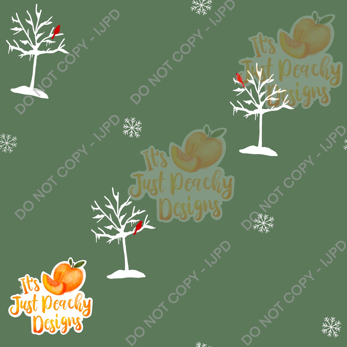 Simple Holiday Cardinal Trees- Multiple Colors