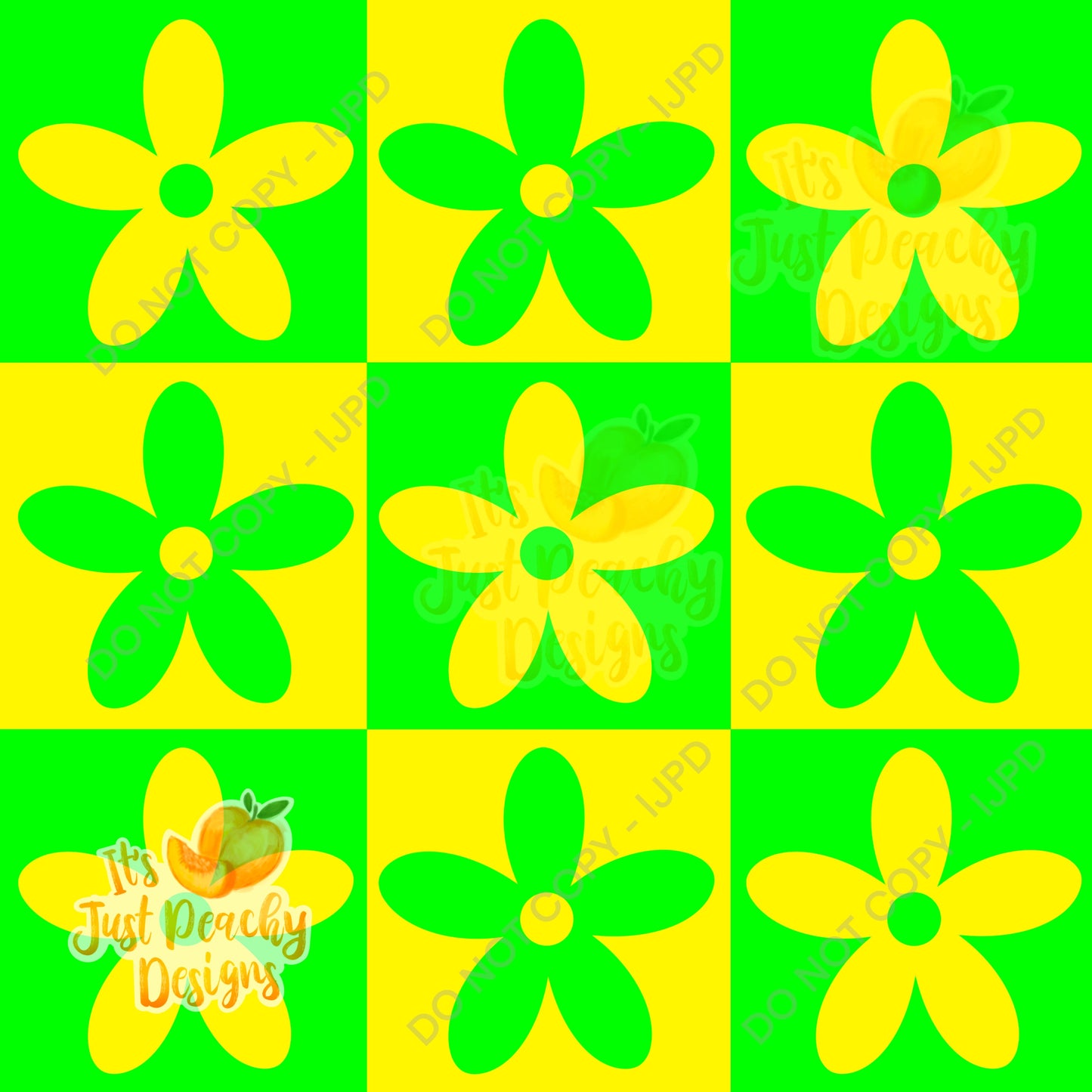 Summer Checker Flowers - Multiple Colors