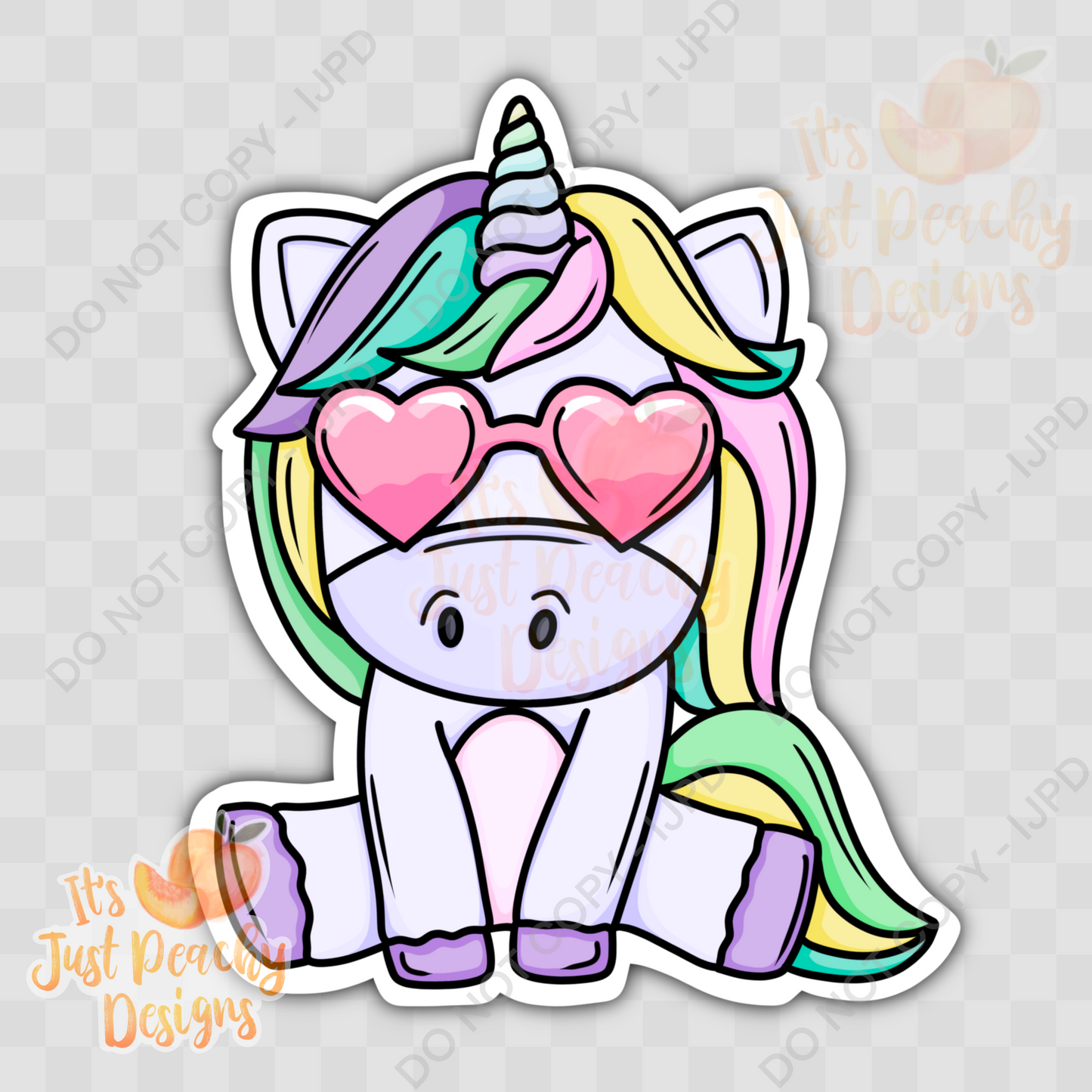 PNG Unicorn Sticker Style