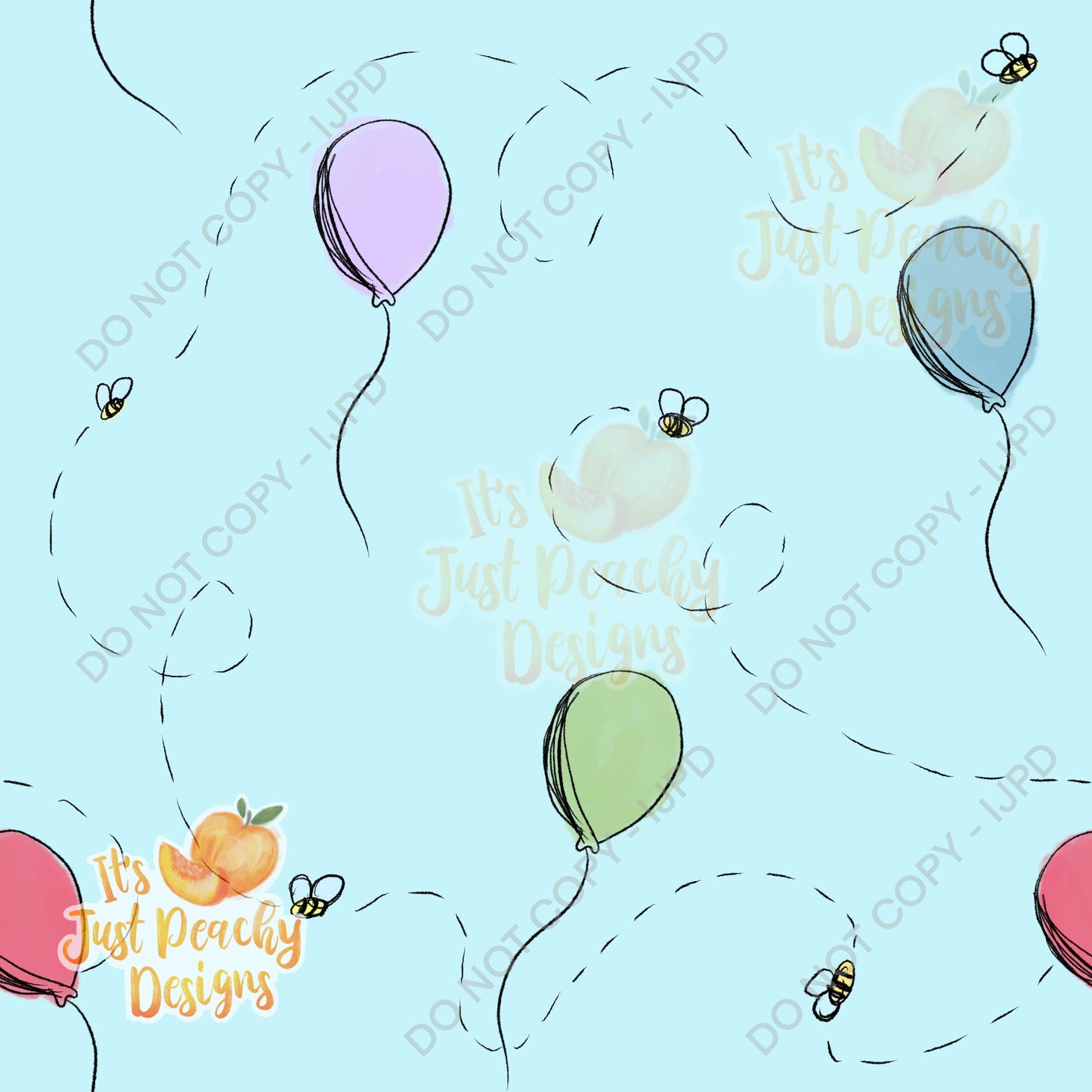 Watercolor Balloons - Multiple Colors