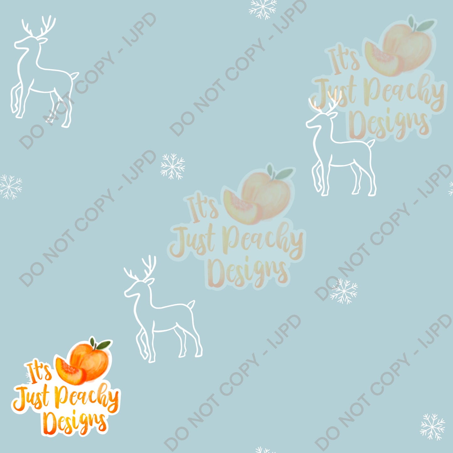 Simple Holiday Reindeer - Multiple Colors