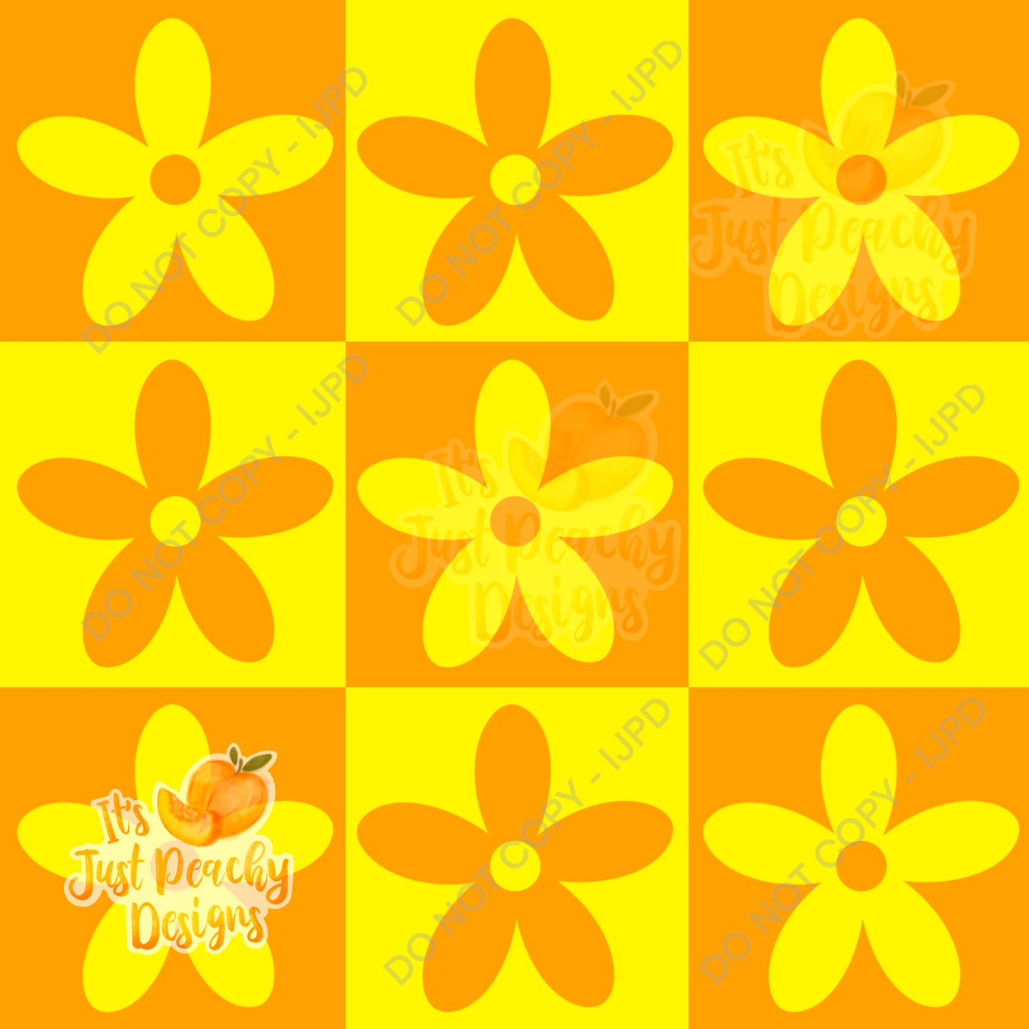 Summer Checker Flowers - Multiple Colors