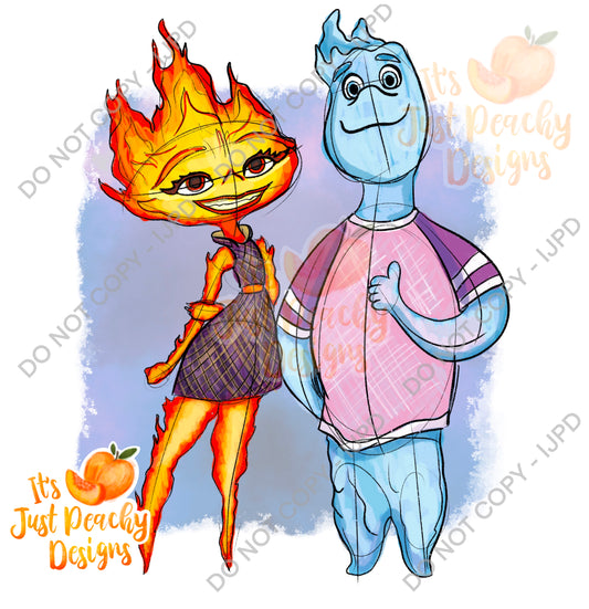 Fire and Water PNG