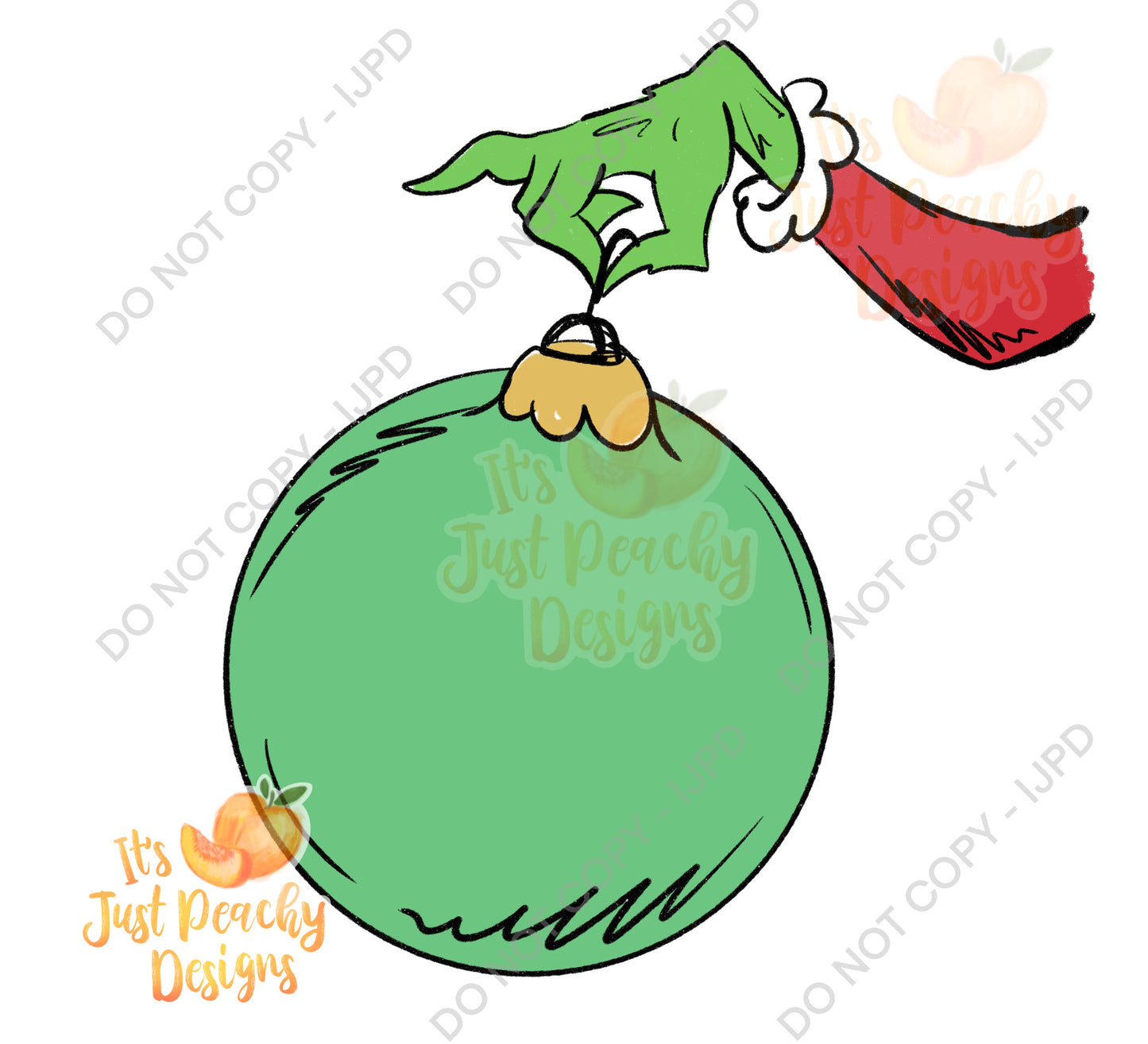 Christmas Greenie Hand PNG -Multiple Options