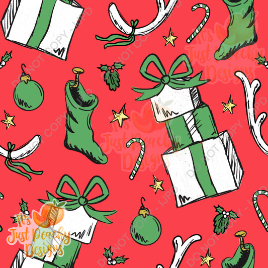 Christmas Greenie Presents and Things - Multiple Colors