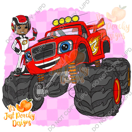 Monster Truck Friend 2 PNG - Multiple Colors