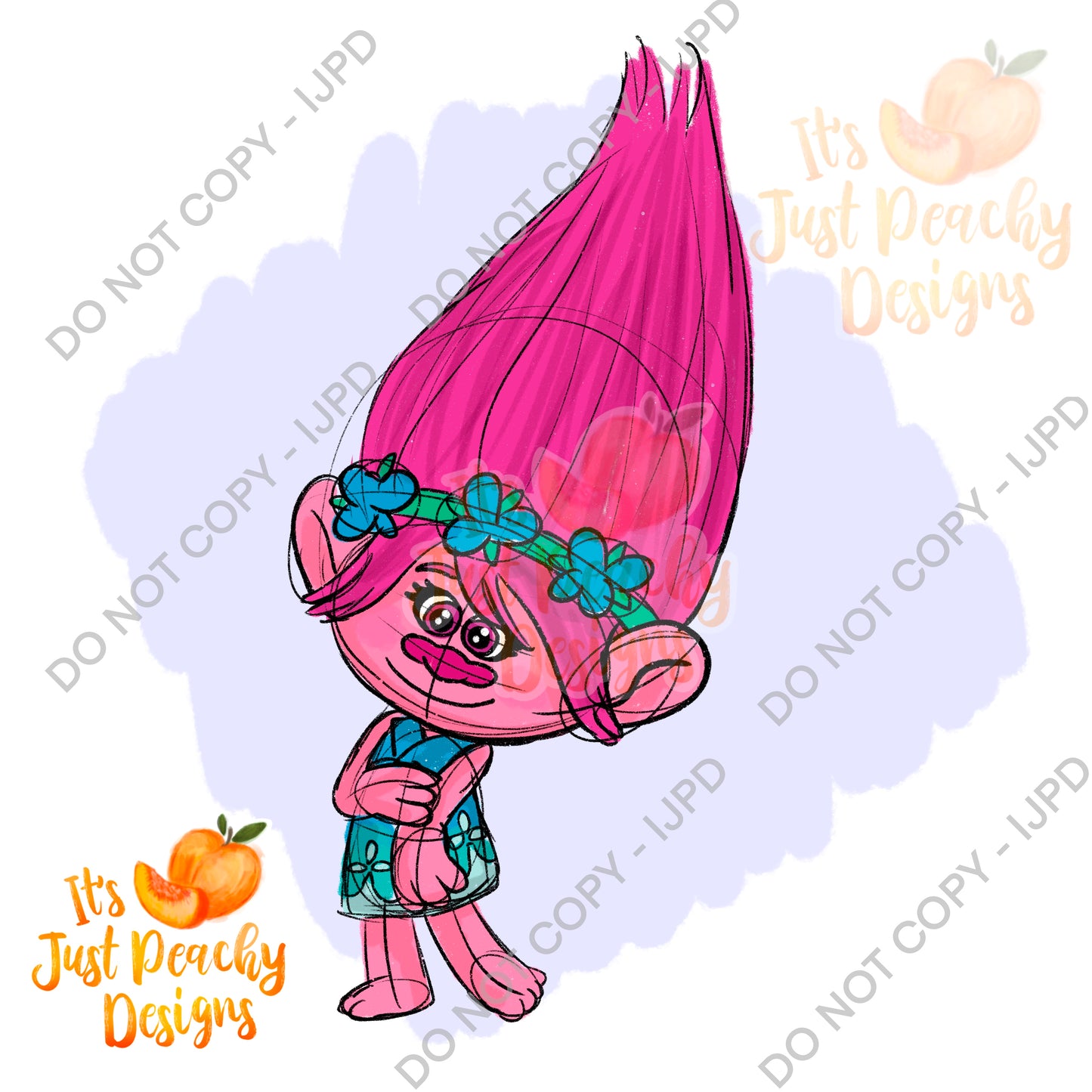 PNG Hair Princess - Multiple Colors