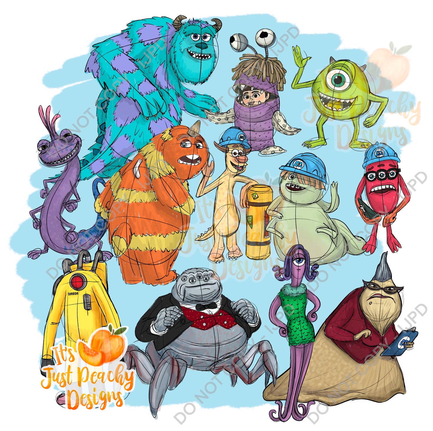 Monster Work Friends PNG