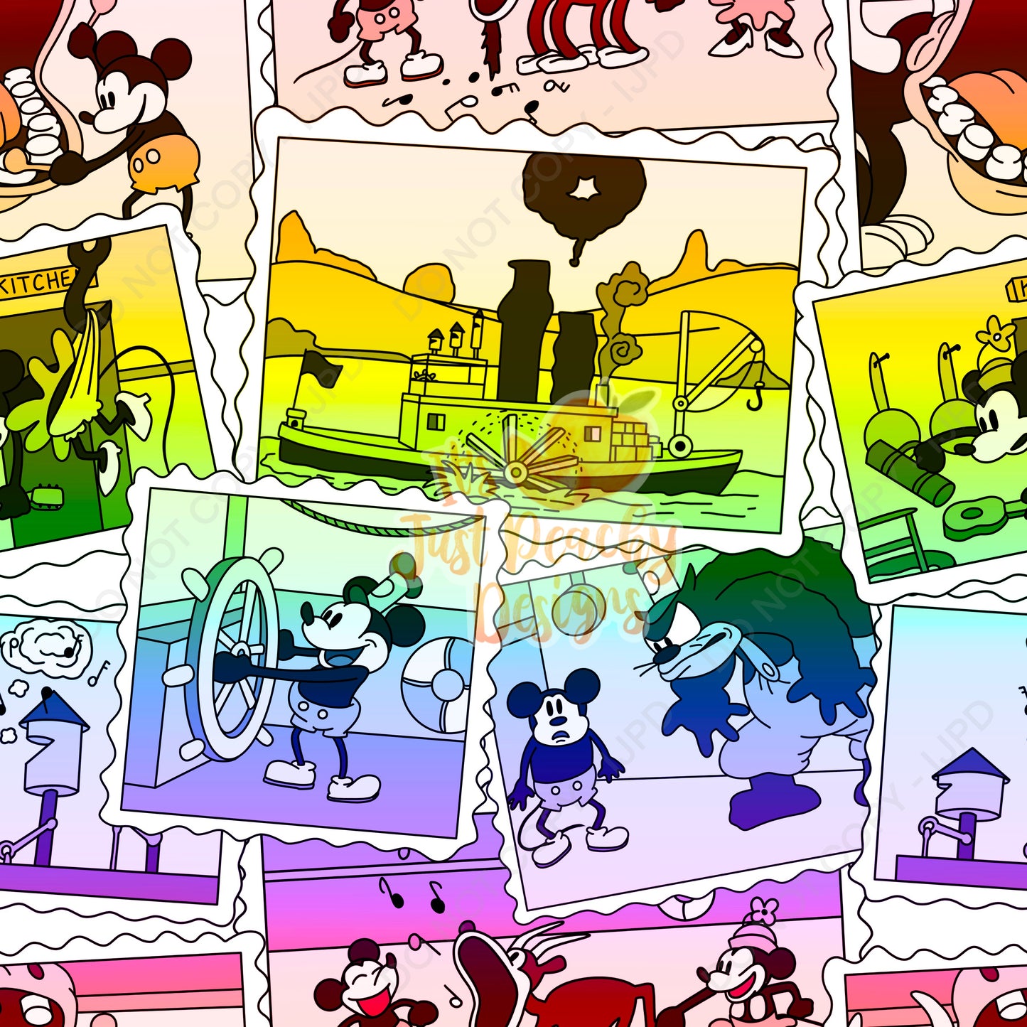 Limited Exclusive - Steamboat Willie and Friends Photos- Multiple Colors