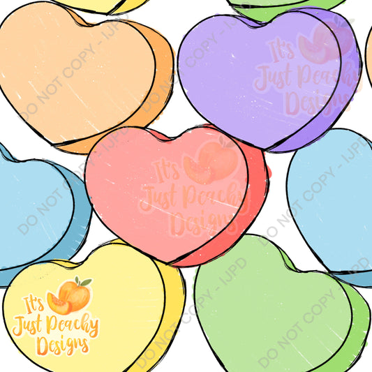 Multicolor Hearts Bundle - Includes Transparent Background