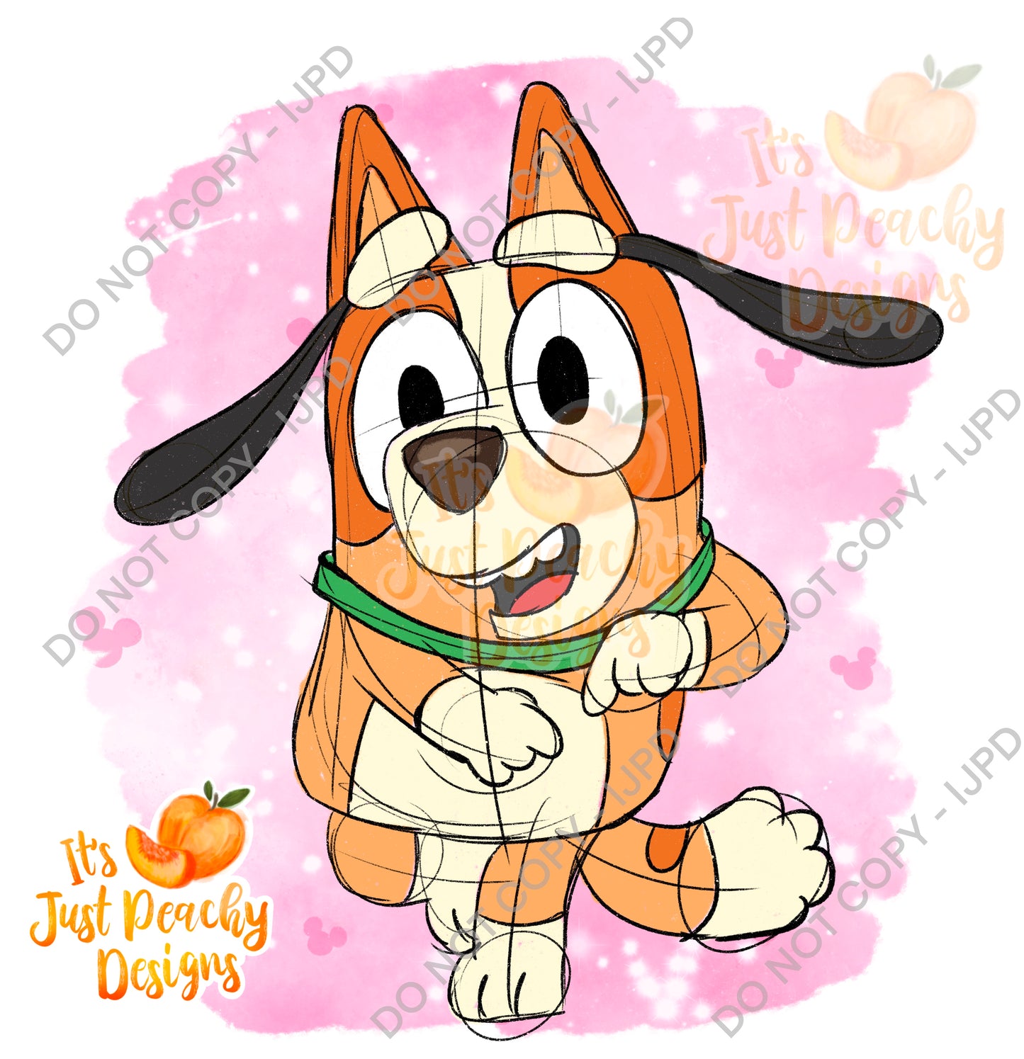 Sketchy Classic Friend Dog PNG- Multiple Colors