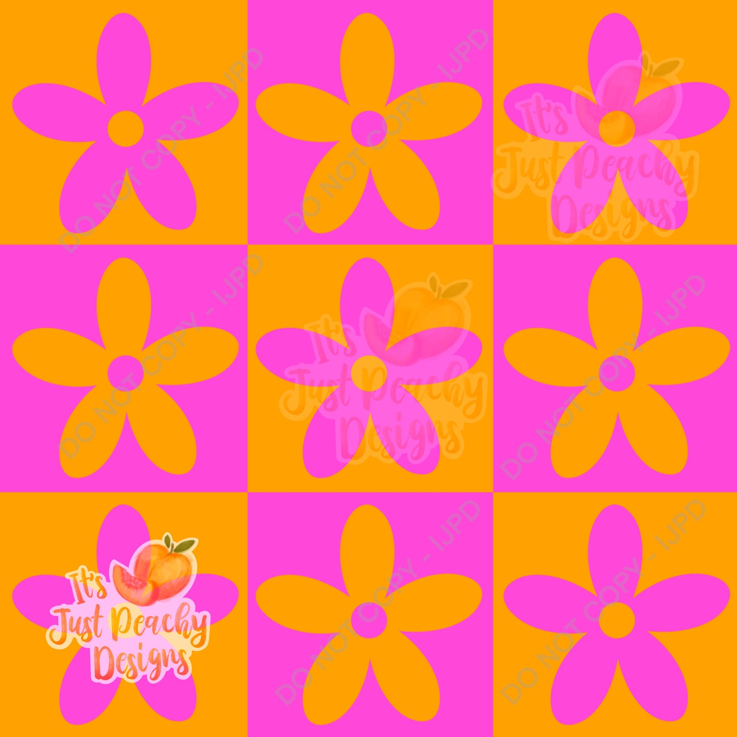 Summer Checker Flowers - Multiple Colors