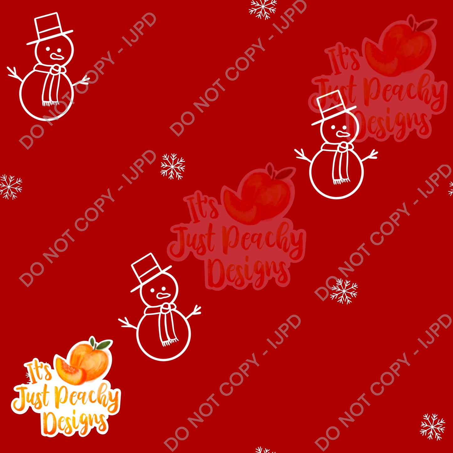 Simple Holiday Snowmen - Multiple Colors