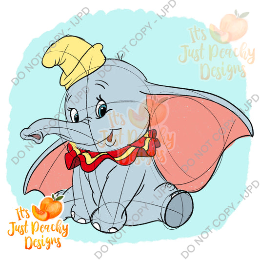 Flying Elephant  PNG