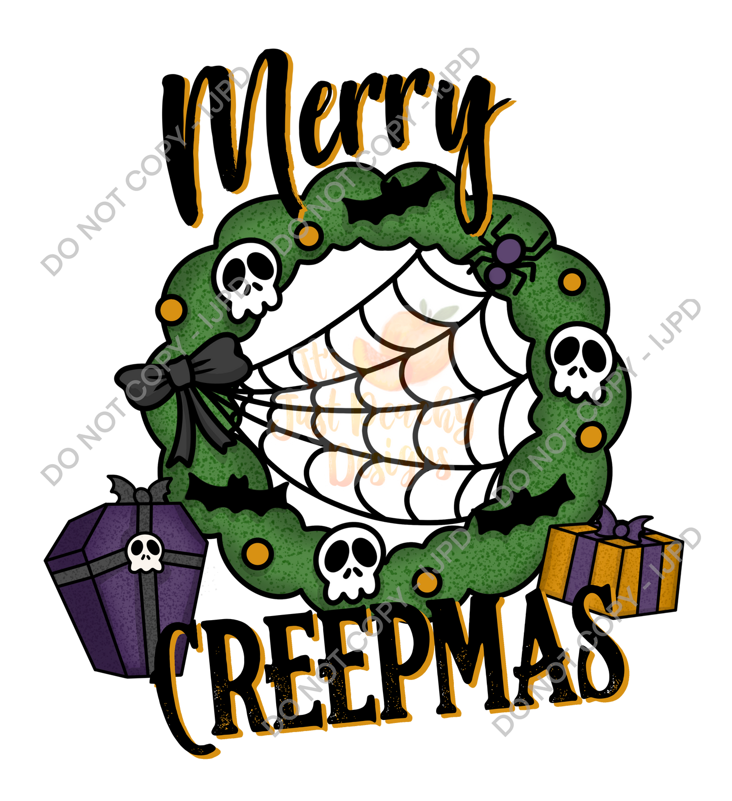 Merry Creepmas PNG- Spooky Christmas