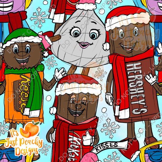 Christmas Candy Bar Friends