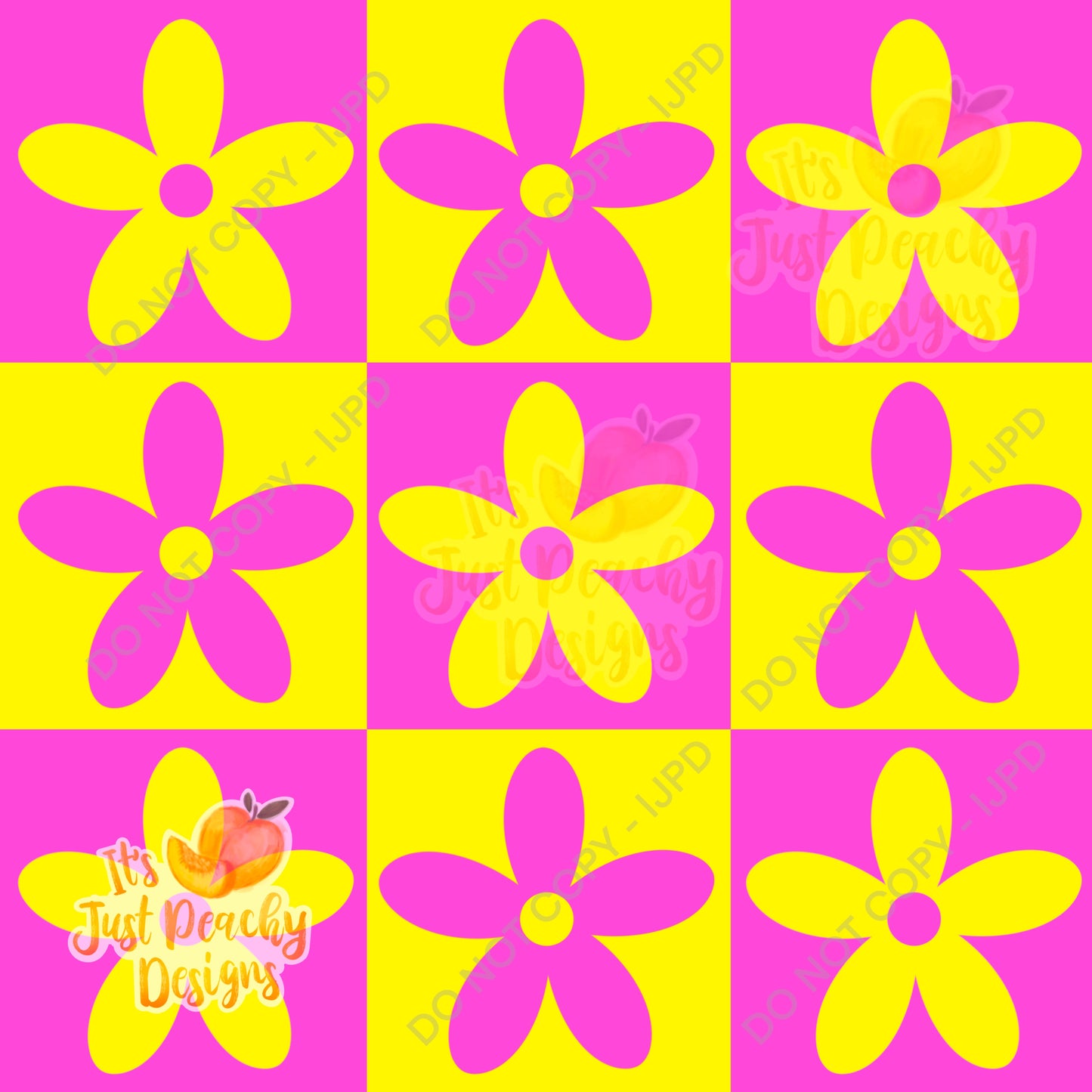 Summer Checker Flowers - Multiple Colors