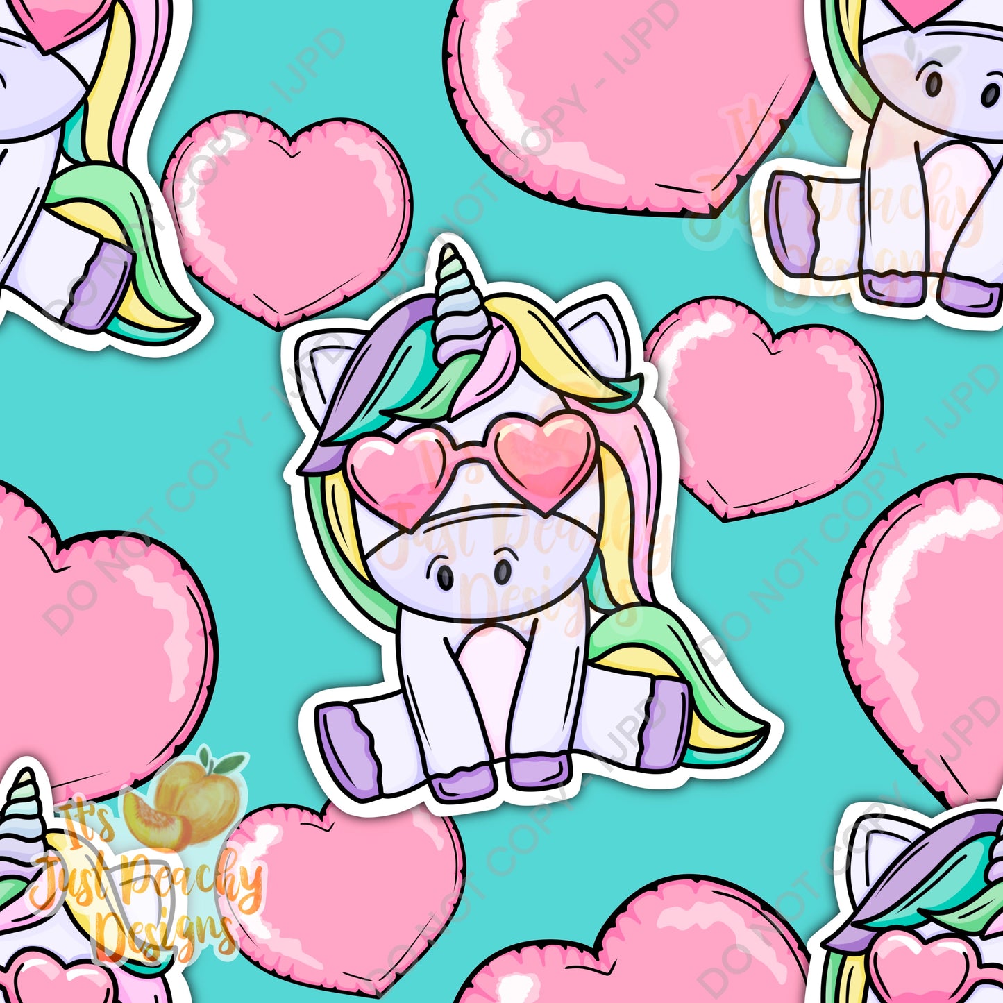 Unicorn Sticker Style- Multiple Color Options