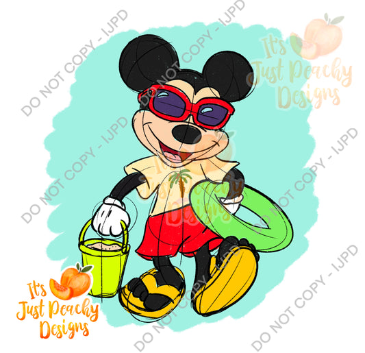 Summer Mouse PNG - Multiple Colors