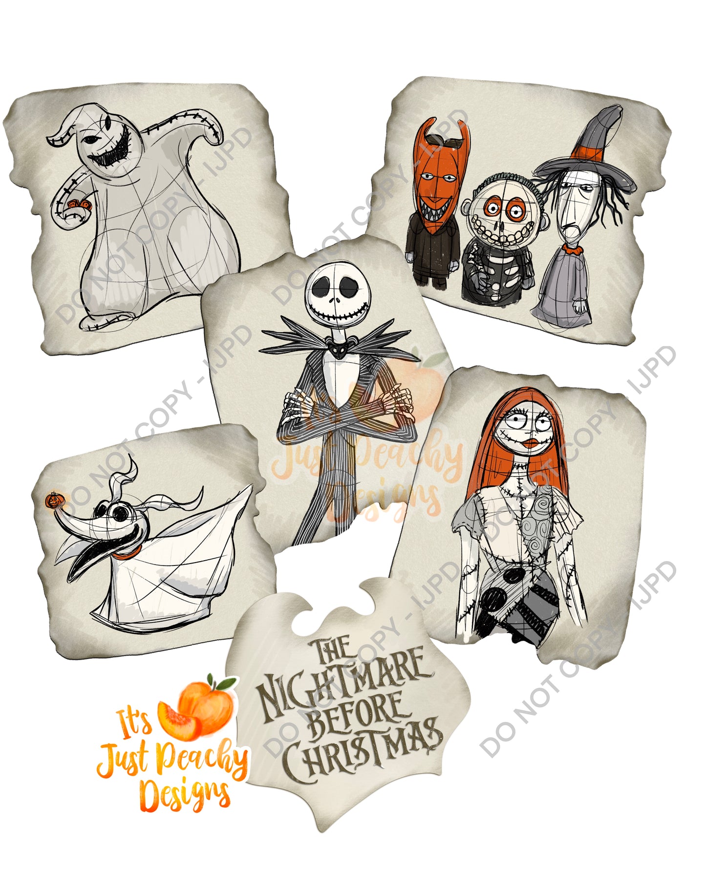 Neutral Spooky Friends PNG