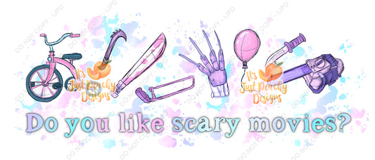 Pastel Sketchy Horror Gang PNG