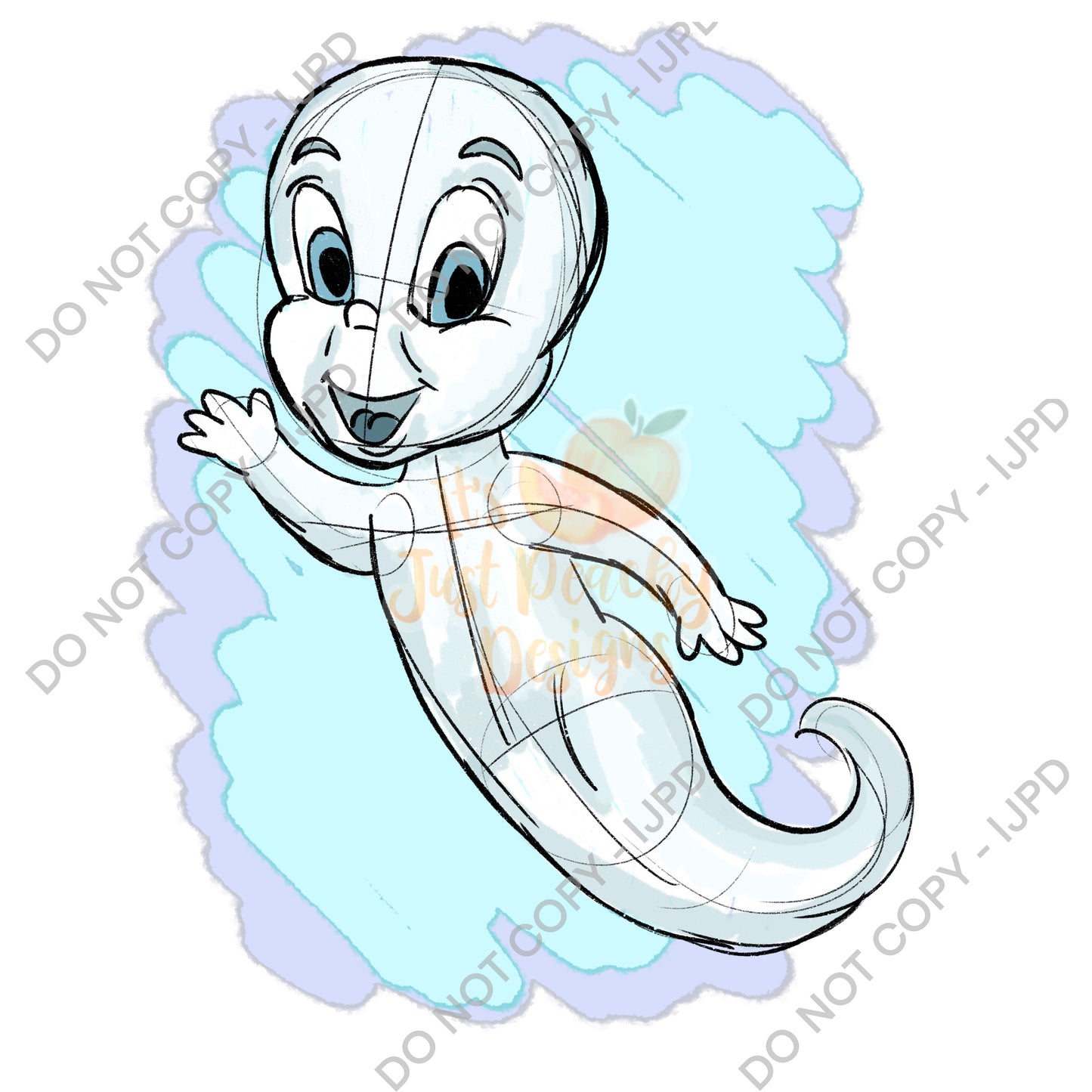 Friendly Ghost PNG 1 - Multiple Colors