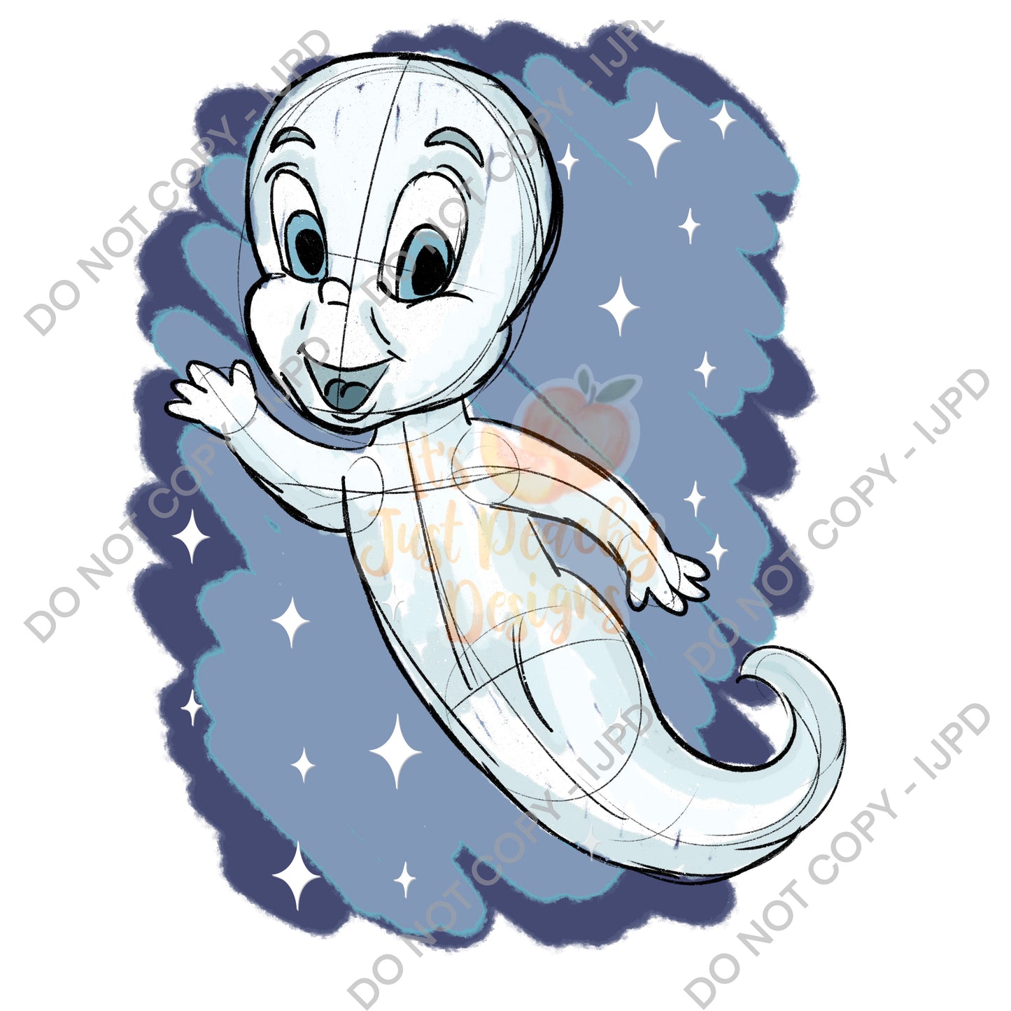 Friendly Ghost PNG 1 - Multiple Colors