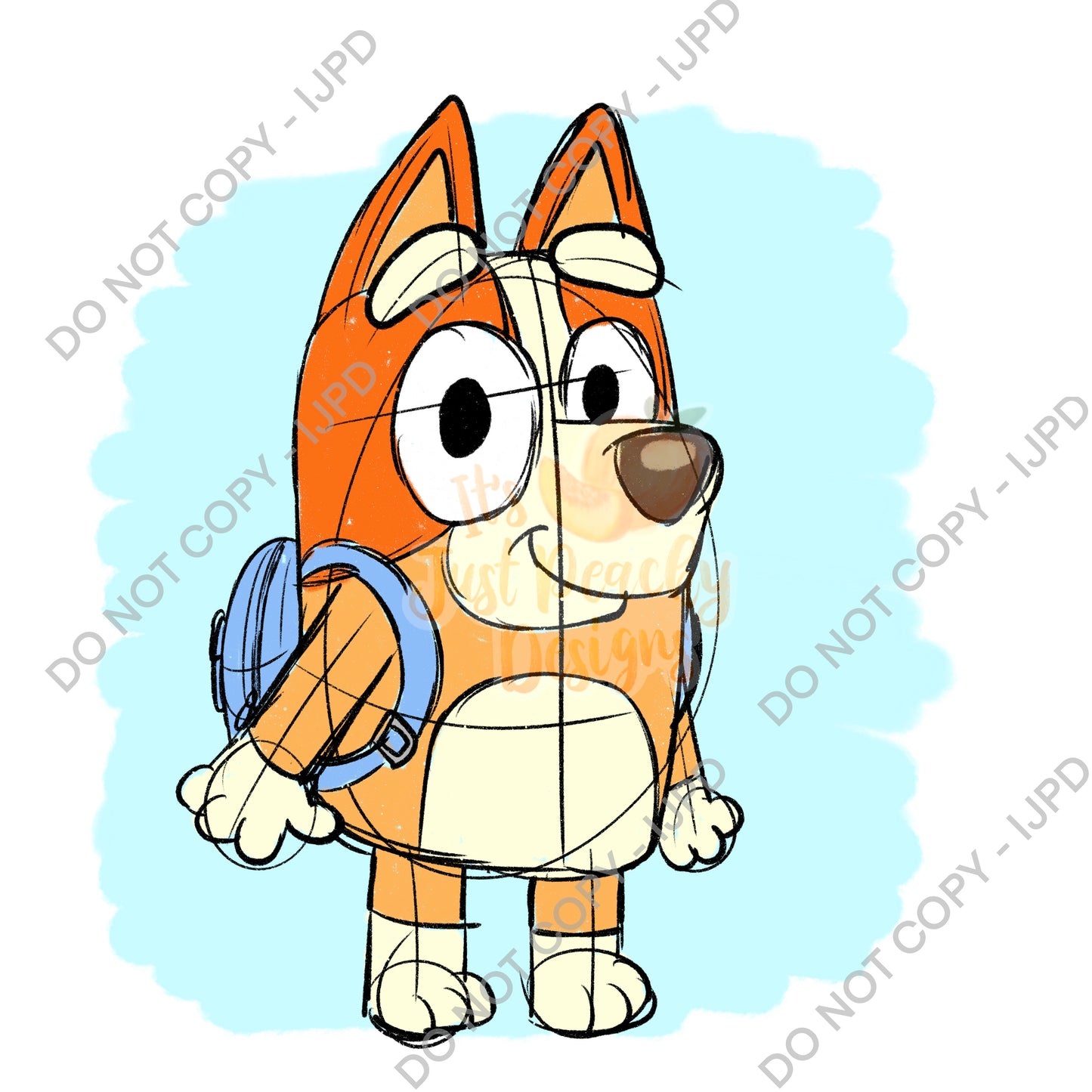 Sketchy School Dog PNG- Multiple Options