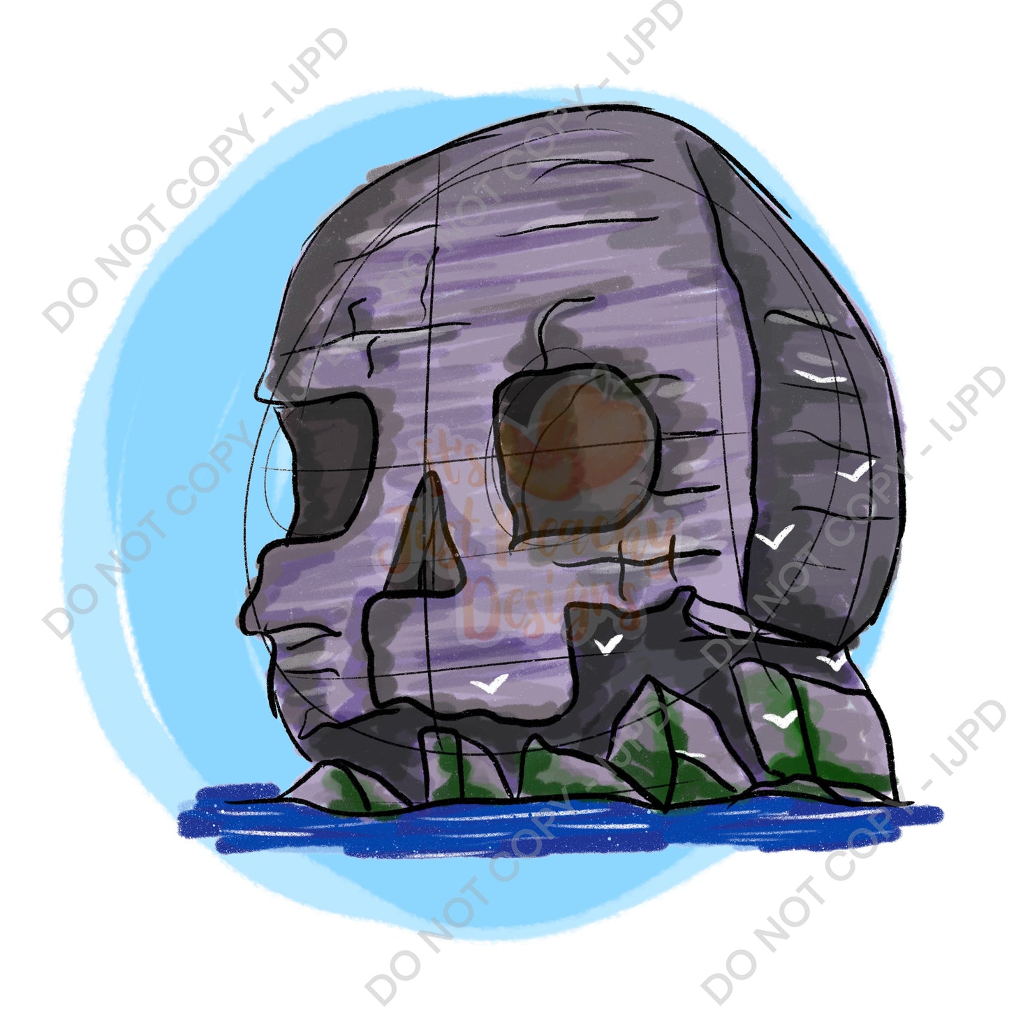 Skull Rock PNG