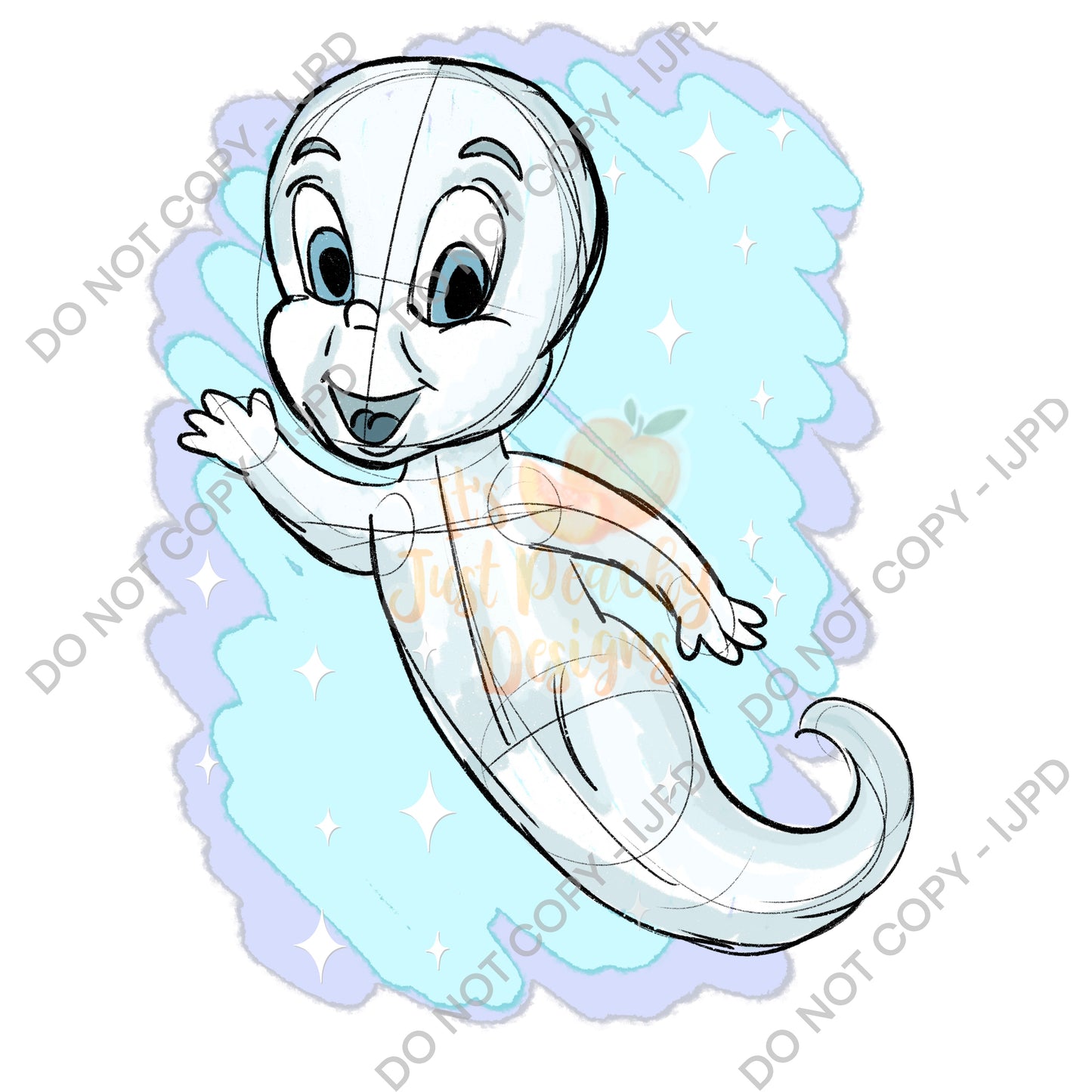 Friendly Ghost PNG 1 - Multiple Colors