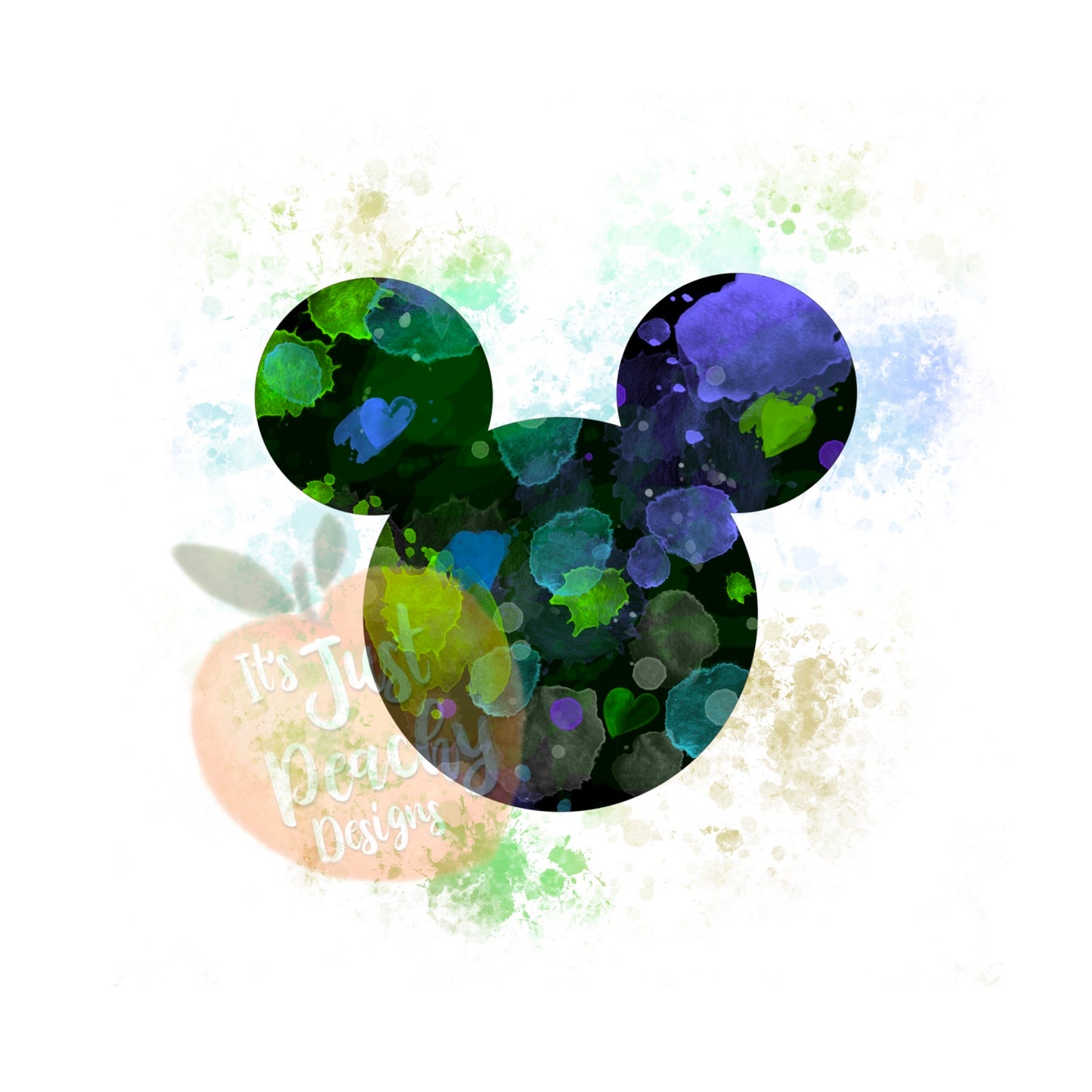 Splatter Ears PNG - Multiple Colors