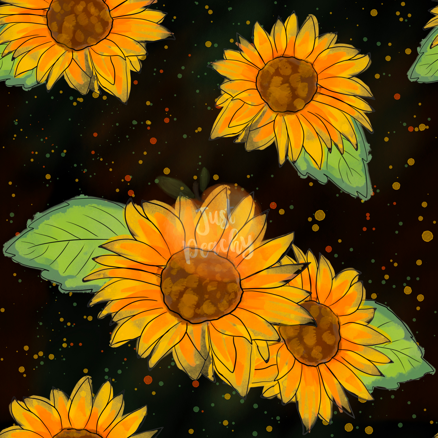 Speckled Sunflowers - Multiple Colors