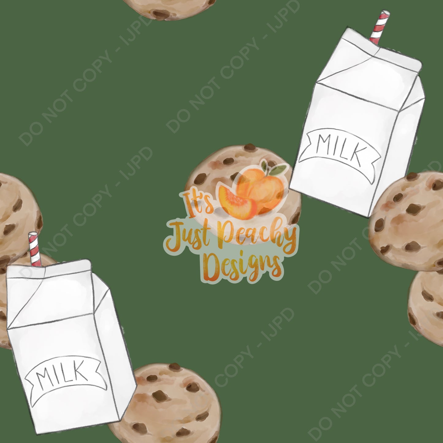 Add A Name File - Milk and Cookies - Multiple Colors