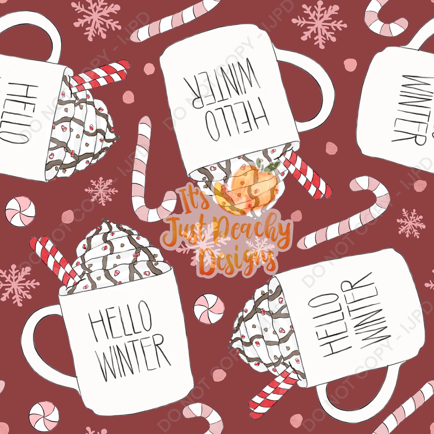 Peppermint Mocha - Multiple Background Options