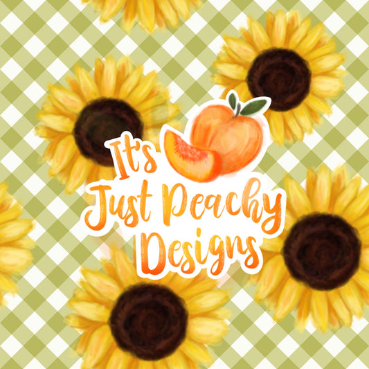 Comm. Gingham Sunflowers- Multiple Colors