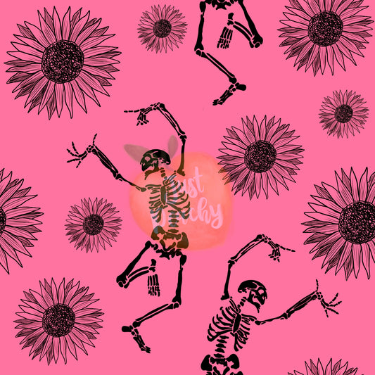 Skeletons on Pink