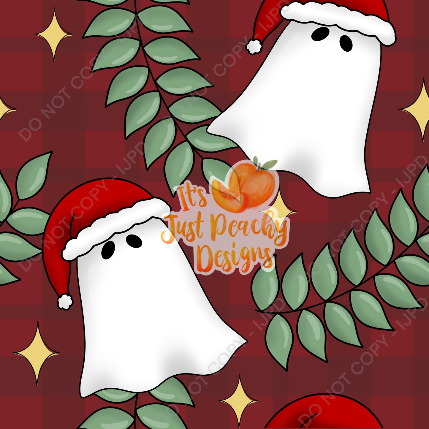 Greenery Santa Ghost