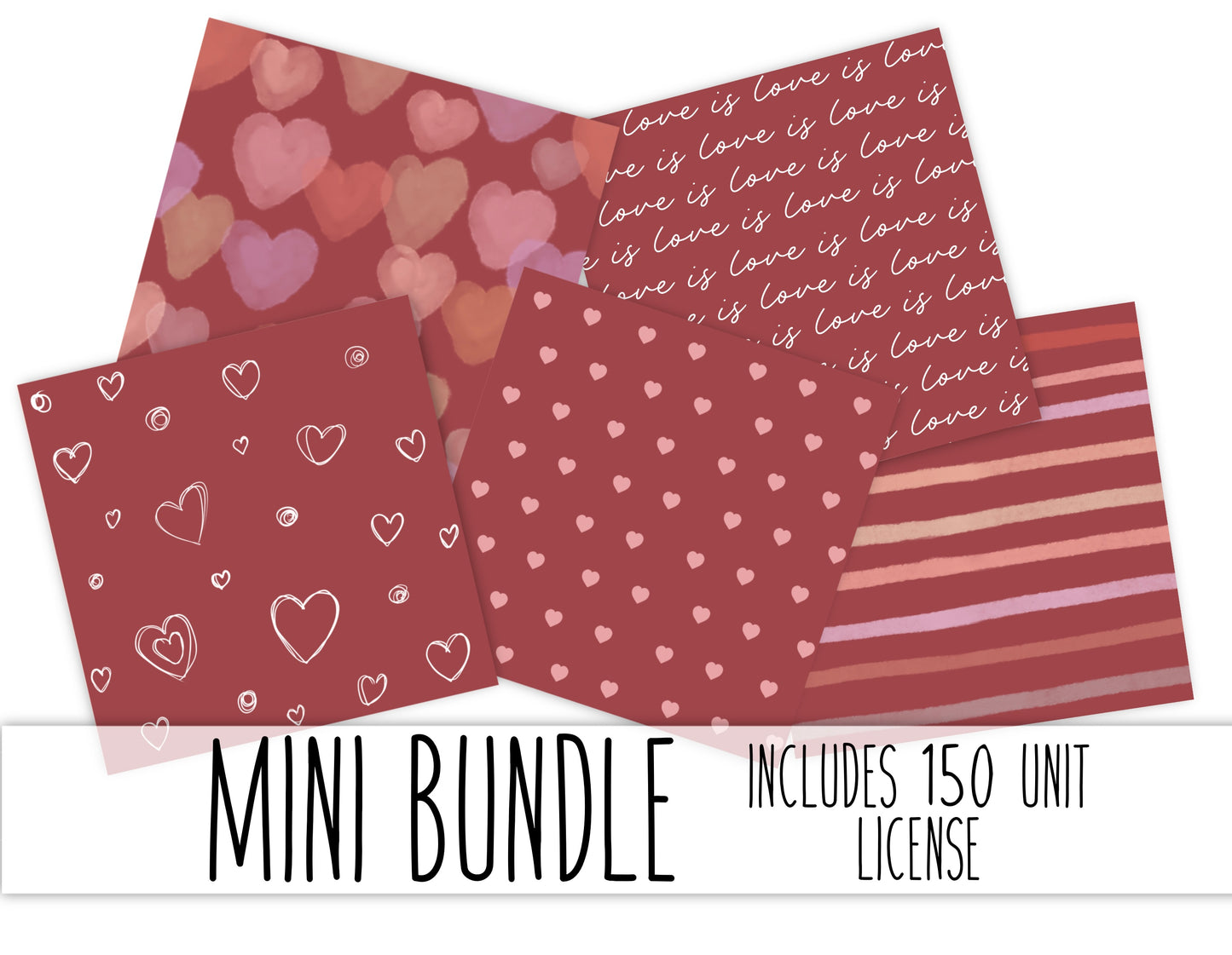 Choose Bundle- Valentine’s Mini Bundles - Includes 150 Yard License