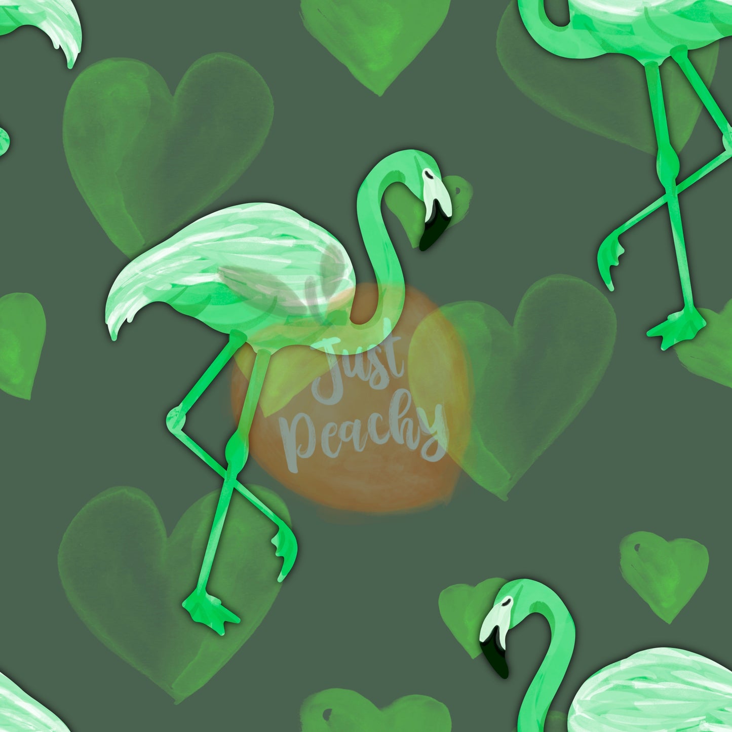 Green Flamingos - Multiple Colors