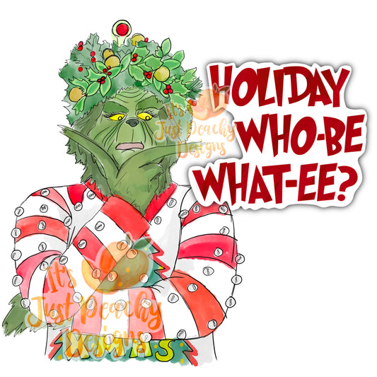 Holiday Who-Bee, What-ee PNG