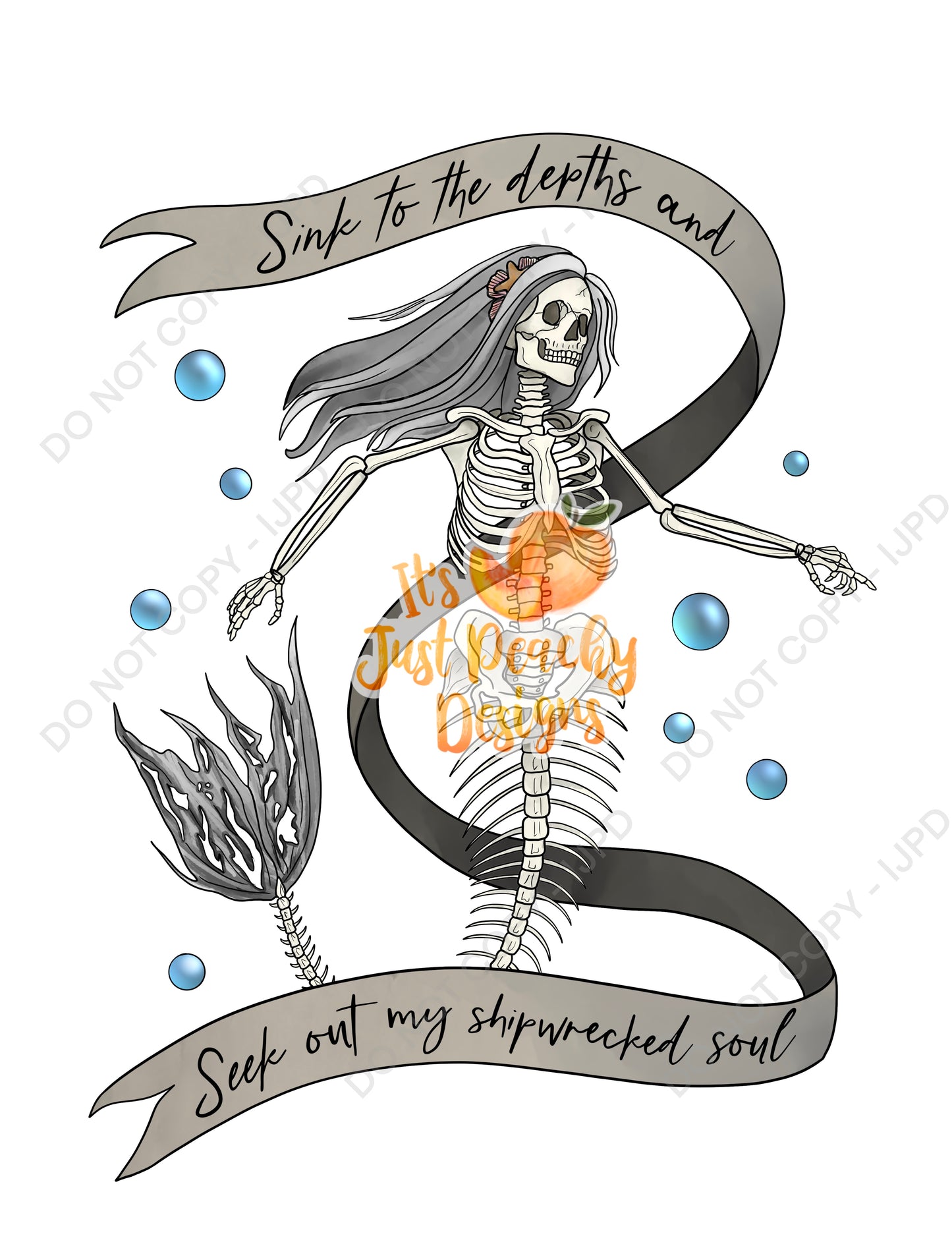 Mermaid Skelly PNG