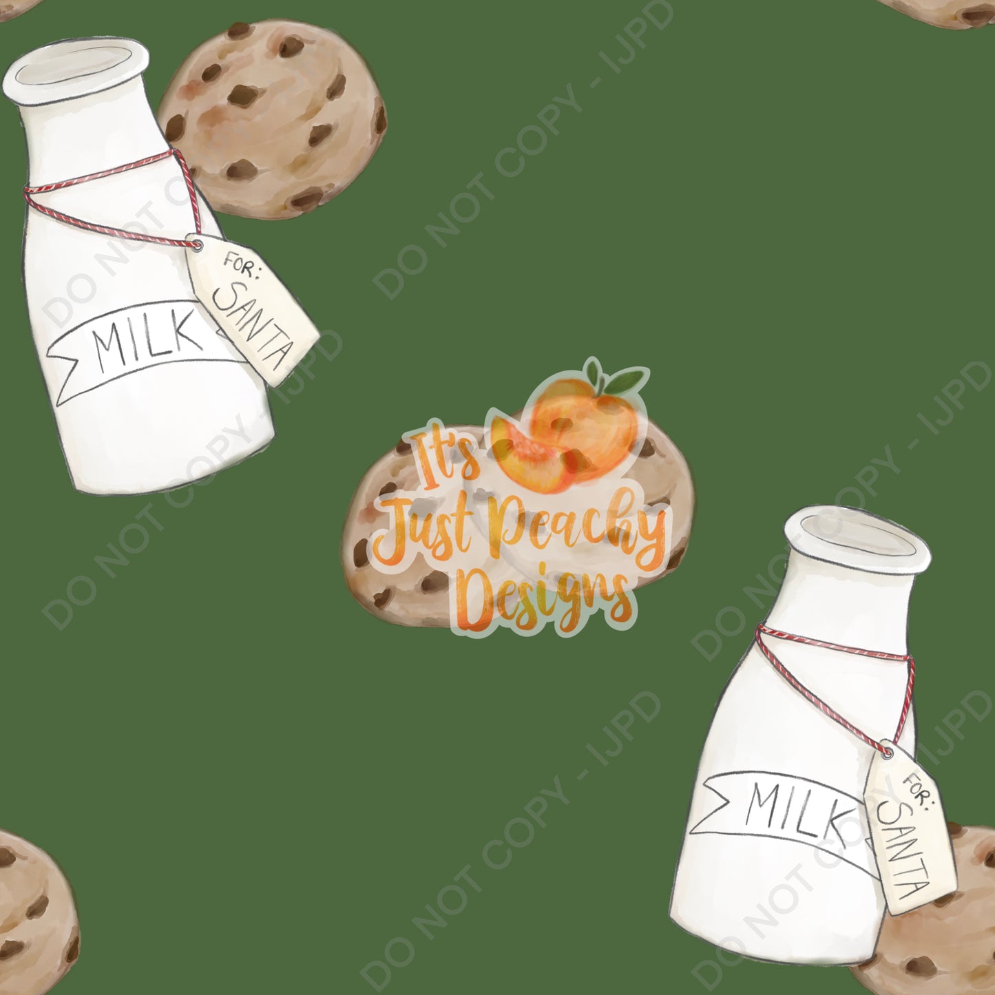 Add A Name File - Milk and Cookies - Multiple Colors