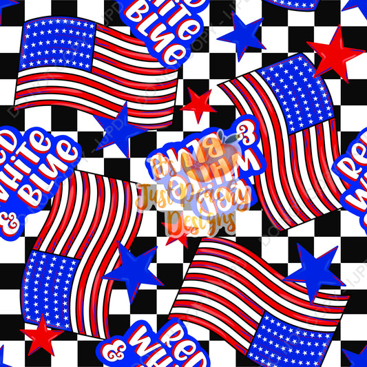 Red White Blue Checker