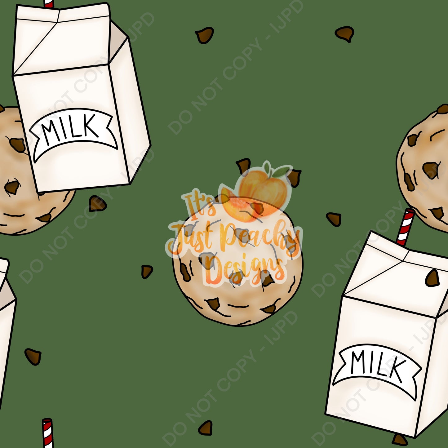 Add A Name File - Milk and Cookies - Multiple Colors