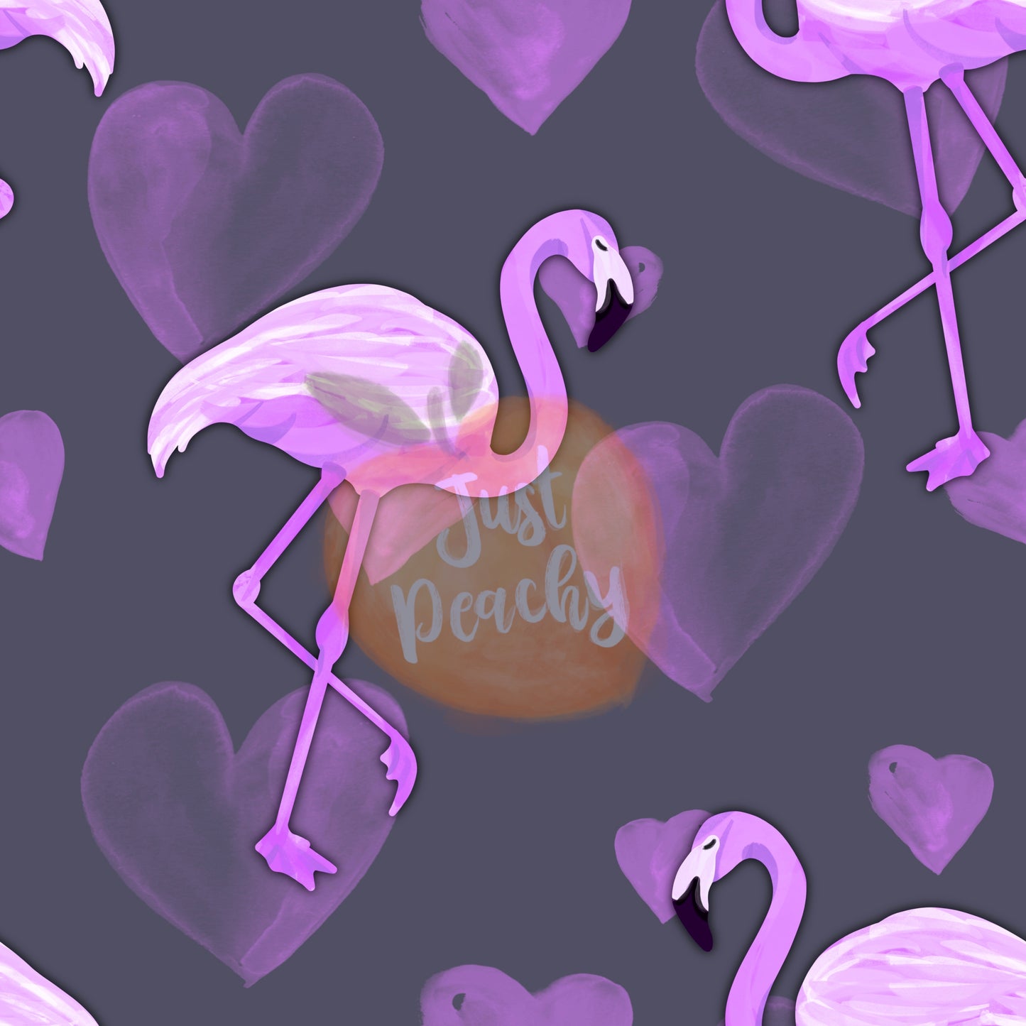 Purple Flamingos - Multiple Colors