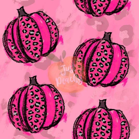 Pink Leopard Pumpkins