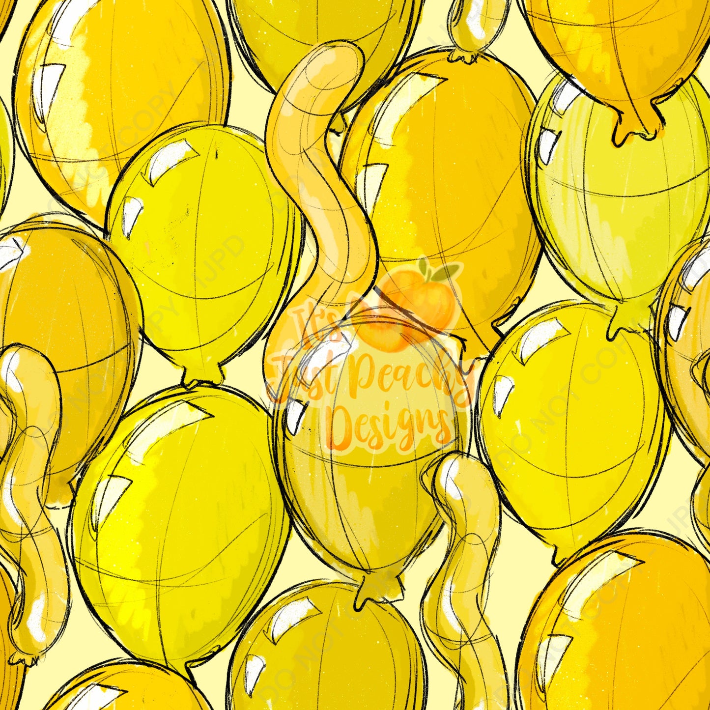 Sketchy Balloons - Multiple Colors