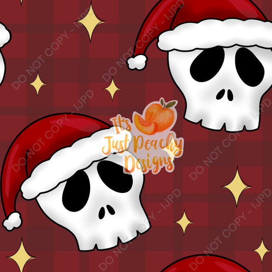 Santa Skull- Multiple Colors