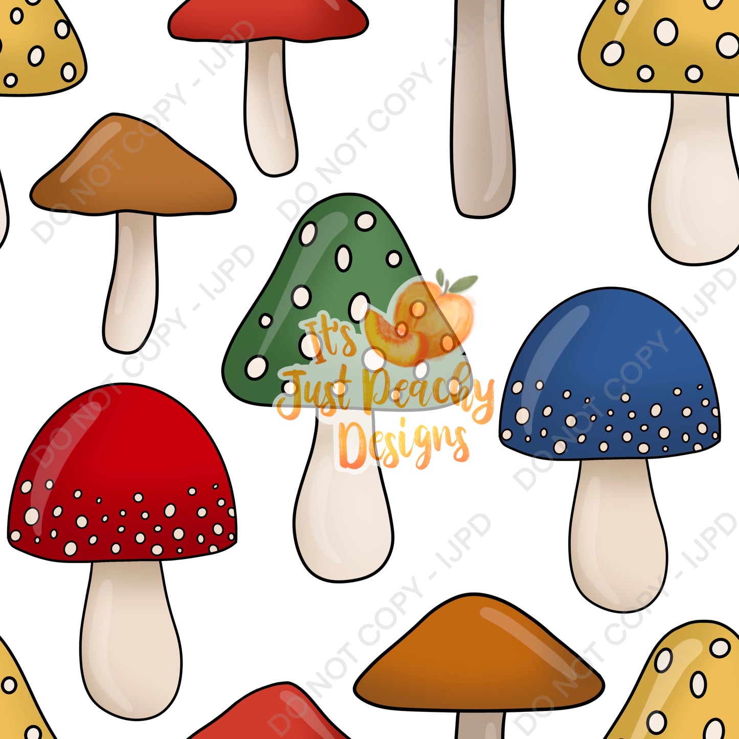 Mushrooms- Multiple Colors